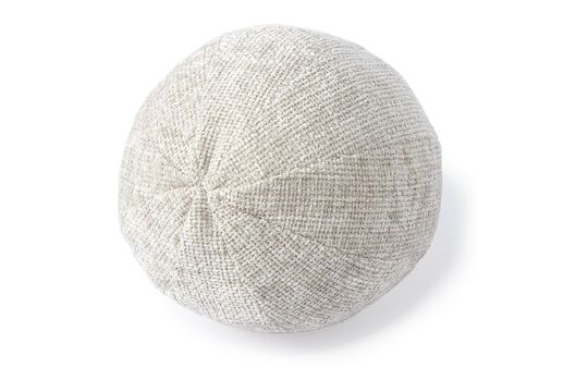 Petit coussin Blanc en chenille Ball Détouré