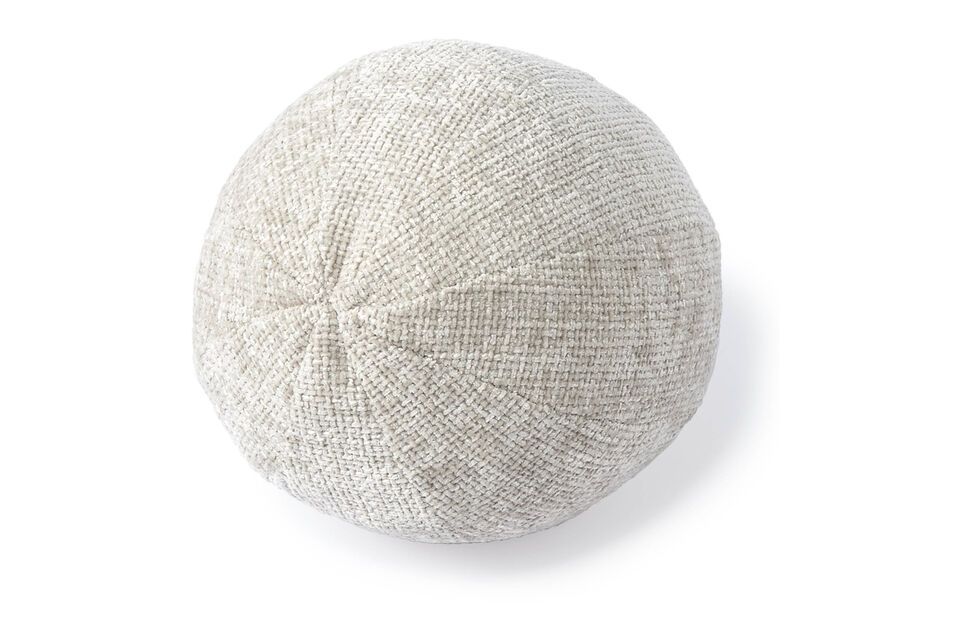 Petit coussin Blanc en chenille Ball Pols Potten