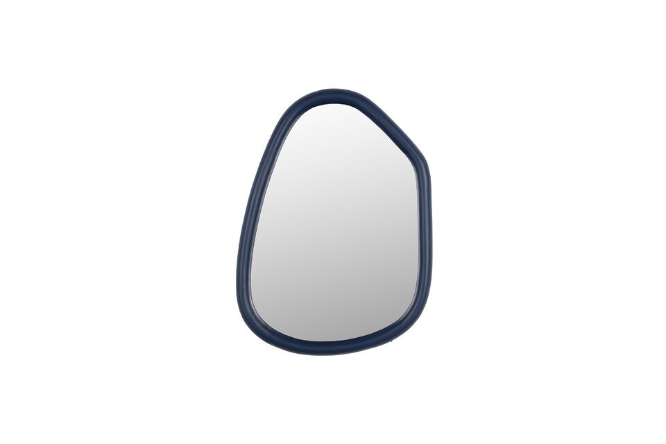 Petit miroir en bois bleu Looks Zuiver