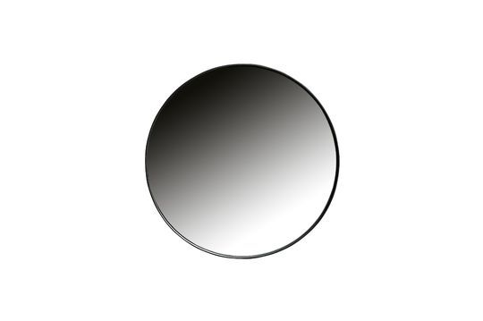 Petit miroir rond en métal noir Doutzen 