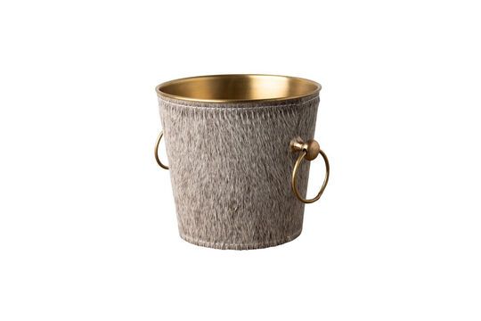 Petit seau à glace en aluminium cuivre Vache