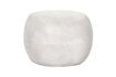 Miniature Petit tabouret d'extérieur en argile blanc Pebble 3