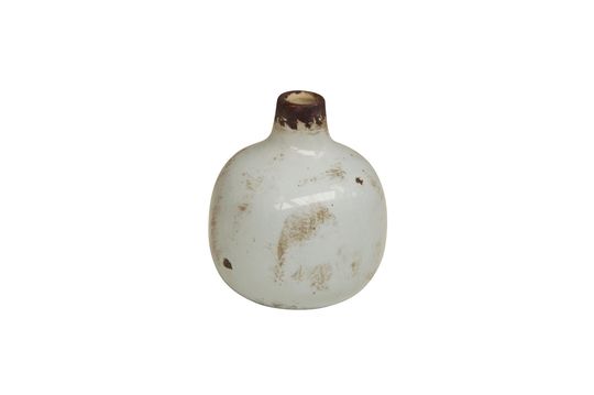 Petit vase en céramique blanc Houlle