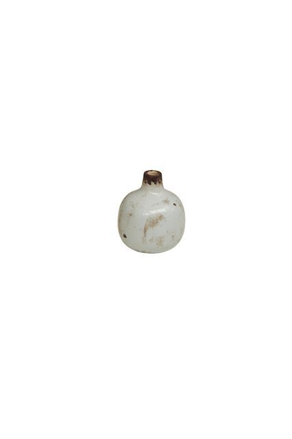 Petit vase en céramique blanc Houlle - 3