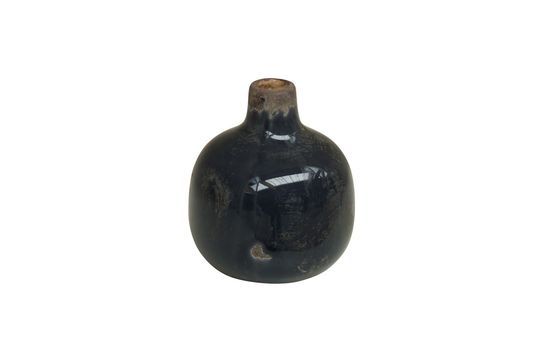 Petit vase en céramique gris noir Houlle Détouré