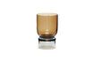 Miniature Petit vase en verre ambre Stand  1