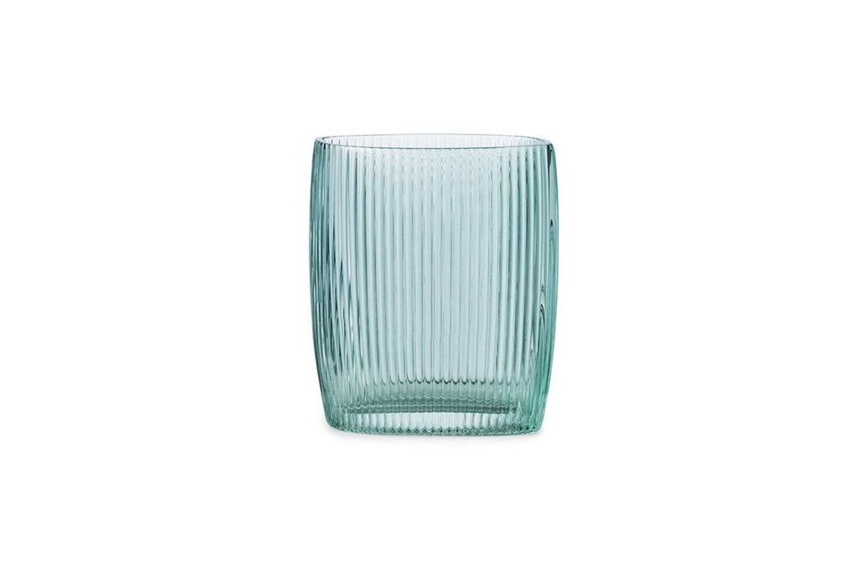 Petit vase en verre bleu Step Normann Copenhagen