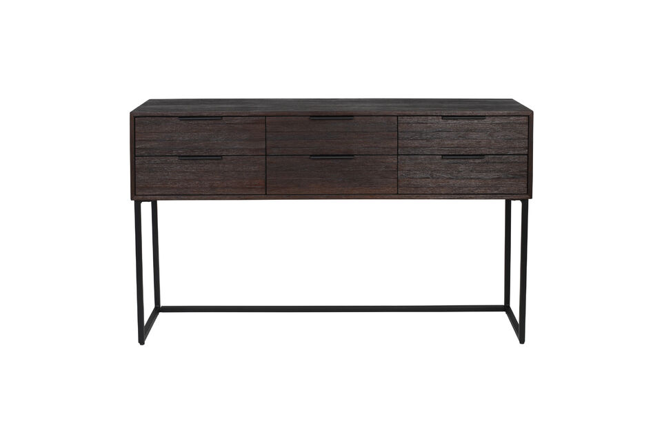 Petite commode en teck brun Webster White Label