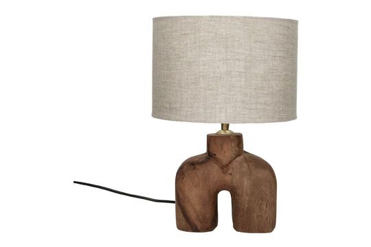 Petite lampe en bois marron Lampedusa Détouré