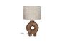 Miniature Petite lampe ronde en bois marron Lampedusa Détouré