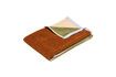 Miniature Petite serviette en coton marron Block 1