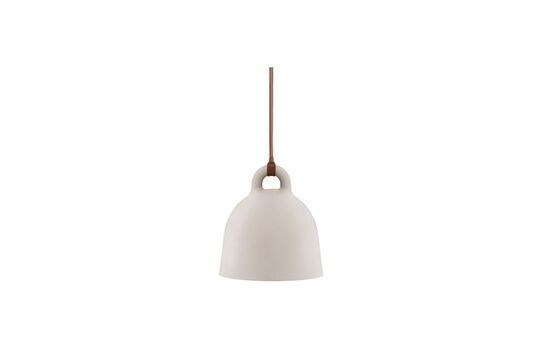 Petite suspension en métal beige XS Bell Détouré