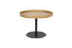Miniature Petite table d'appoint en bois brun Yuri 1