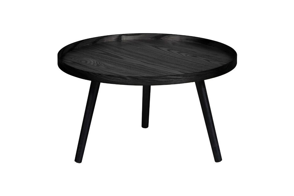 Petite table d'appoint en bois noir Mesa Woood