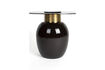 Miniature Petite table d'appoint en verre trempé beige Mohra 4
