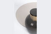 Miniature Petite table d'appoint en verre trempé beige Mohra 5