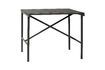 Miniature Petite table de repas en acier inoxydable noir Villa 1