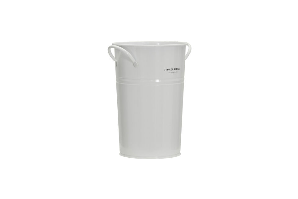 Pflanzgefäß 37 cm Eisen weiß HDStore House Doctor