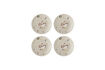 Miniatura Piatti D16 cm set di 4 in gres multicolore Mary 1