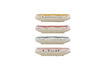 Miniatura Piatti quadrati set di 4 in gres multicolore Soline 4