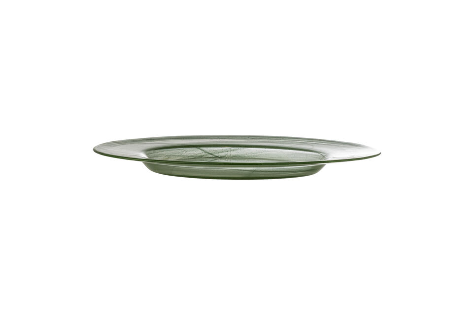 Piatti (Set di 4) Ø33 cm in vetro verde Amelie - 4