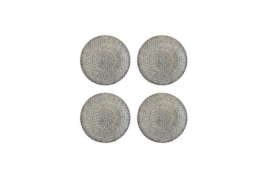 Guarda il profilo del prodotto piatto D26,5 cm in set da 4 in gres grigio Katrina Piatto D26,5 cm in set da 4 in gres grigio Katrina