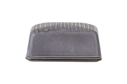 Piatto da burro in gres grigio Raben
