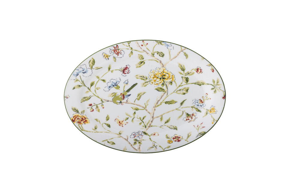 Una sottile linea verde lungo il bordo incornicia il design e ne sottolinea l\'espressione elegante