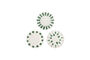 Miniatura Piatto set di 3 Ø22 cm in gres verde Linora Foto ritagliata