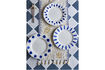 Miniatura Piatto set di 3 Ø28 cm in gres blu Linora 5