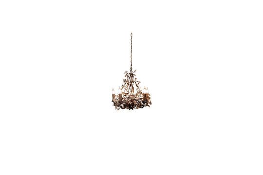 Piccolo lampadario in metallo marrone Rambouillet