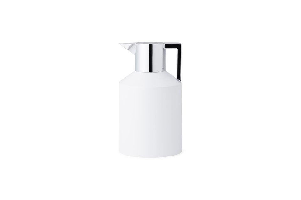 Pichet isotherme 1,5L blanc et argenté Geo Normann Copenhagen