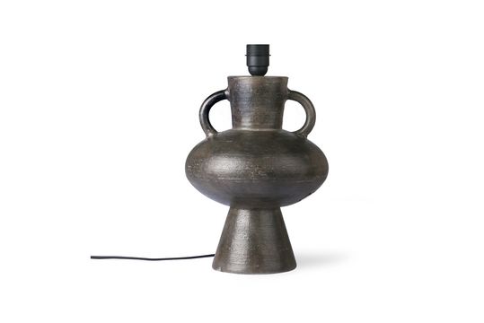 Pied de lampe Curgyen grès anthracite taille L