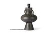 Miniature Pied de lampe Curgyen grès anthracite taille L 4