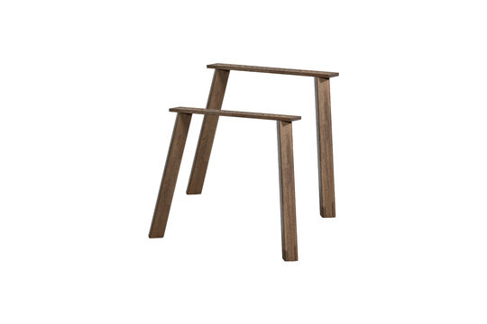 Pied de table 4 positions chêne Cashmere Brown (lot de 2) Haarlem Détouré