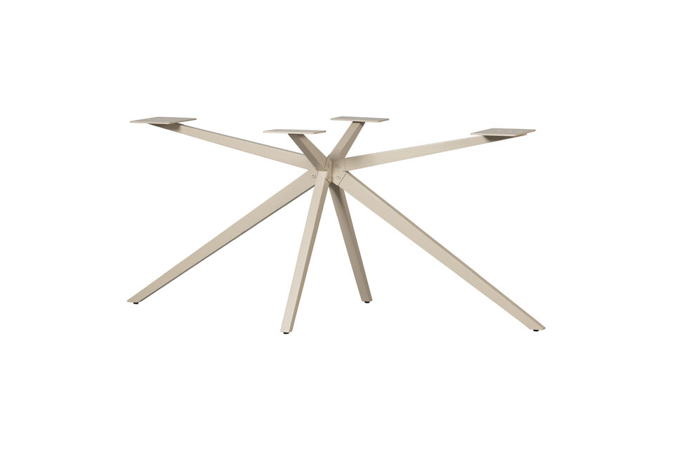 Pied de table au look moderne Fabriqué en métal avec revêtement en poudre Fait partie de la