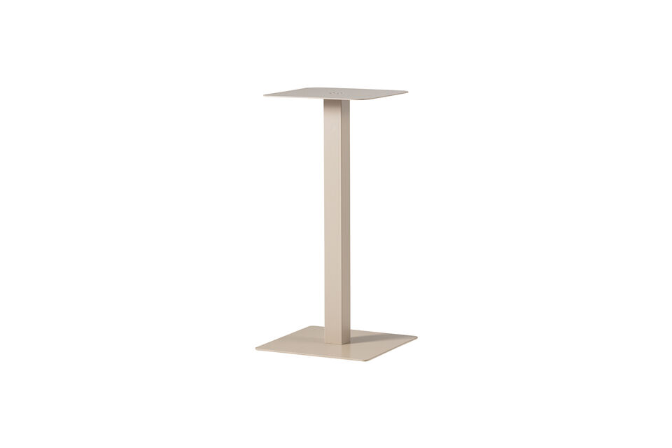 Pied de table de bar carré 105x50x50 cm métal Gris Dakar Tablo Woood