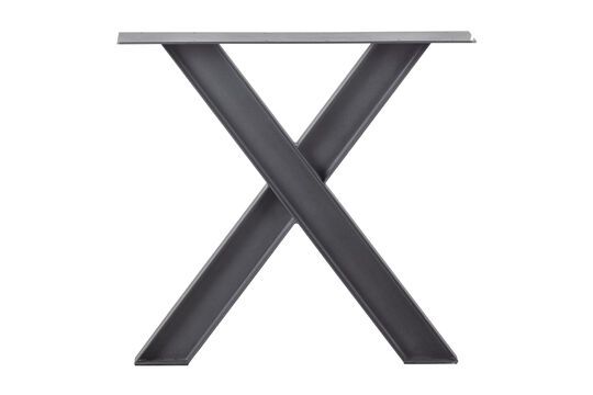Pietement 72x79x10 en métal noir Tablo