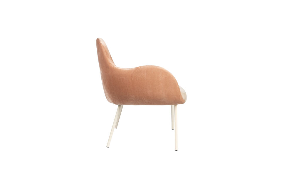 Pink fabric armchair Friuli - 11