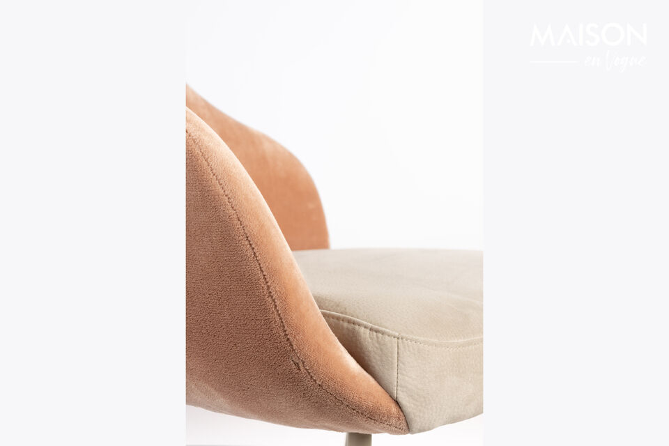 Pink fabric armchair Friuli - 15