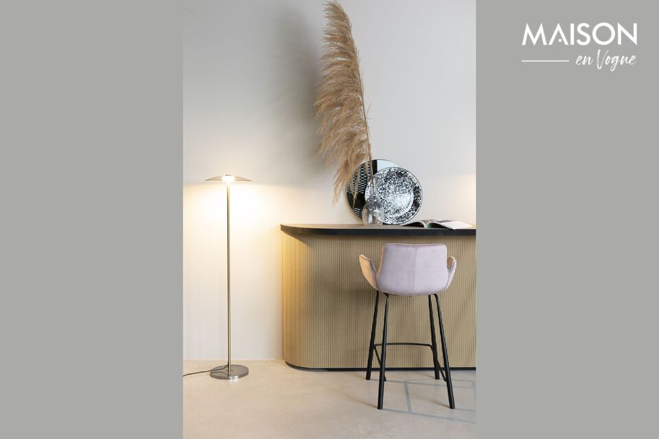 Discover the Brit pink velvet counter chair