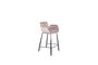 Miniature Pink velvet counter stool Brit Clipped