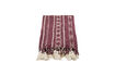 Miniatura Plaid 130 x 180 cm Cotone e Lino Cioccolato HDEllis 1