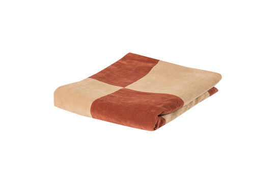 Voir la fiche produit plaid 130x170 cm Coton Brun Rouille/Beige Zena Plaid 130x170 cm Coton Brun Rouille/Beige Zena