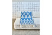 Miniatura Plaid 140 x 200 cm Cotone Blu Mazzo 2