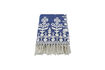 Miniatura Plaid 140 x 200 cm Cotone Blu Mazzo 1