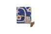 Miniature Plaid en coton recyclé bleu 160x130 Eviaya 1