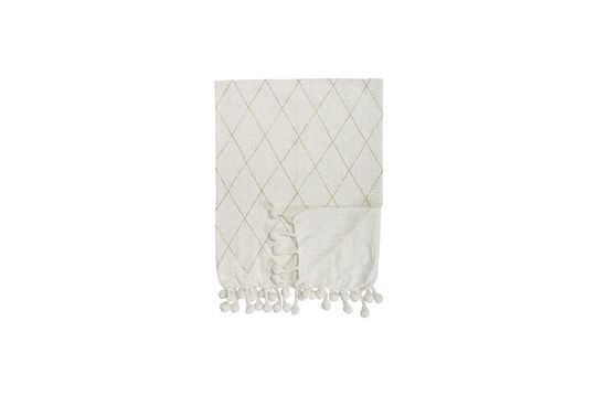 Plaid Laval Coton Blanc