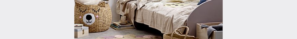 Mise en avant matière Plaid Nature en laine