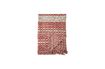 Miniature Plaid Noilhan en coton rouge recyclé 1